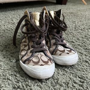 Coach sneakers in size 7.5 used